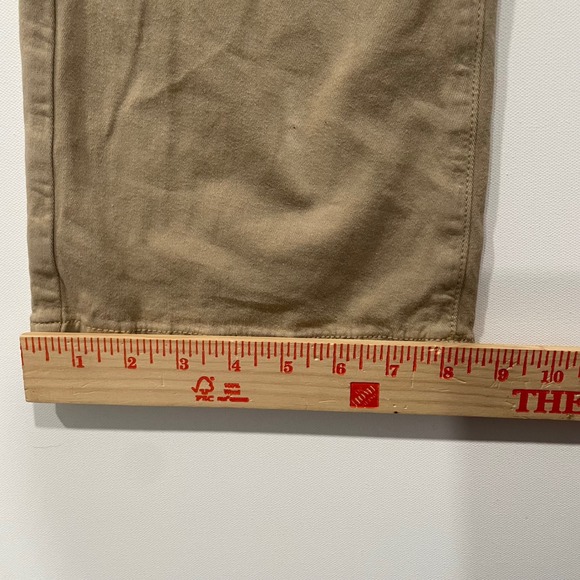 American Eagle Kick Boot Khaki Pants Tan Stretch Chino Womens Size 6 Regular - Picture 4 of 10